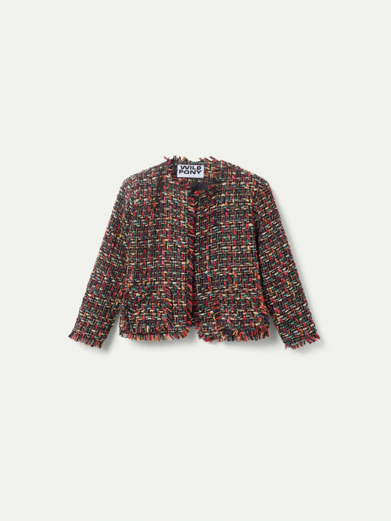 CHAQUETA TWEED MULTICOLOR