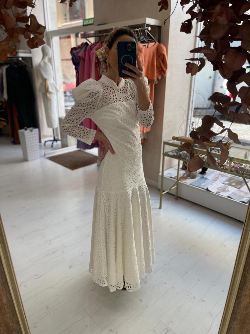 VESTIDO ENCAJE BLANCO