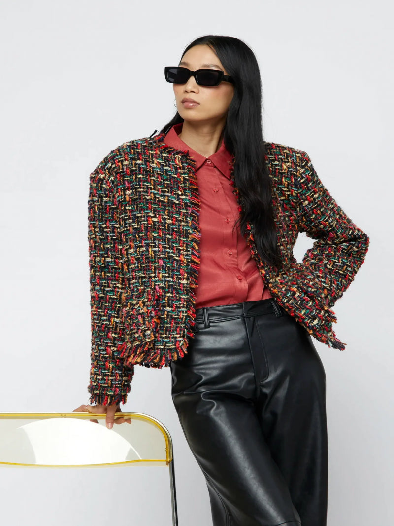 CHAQUETA TWEED MULTICOLOR