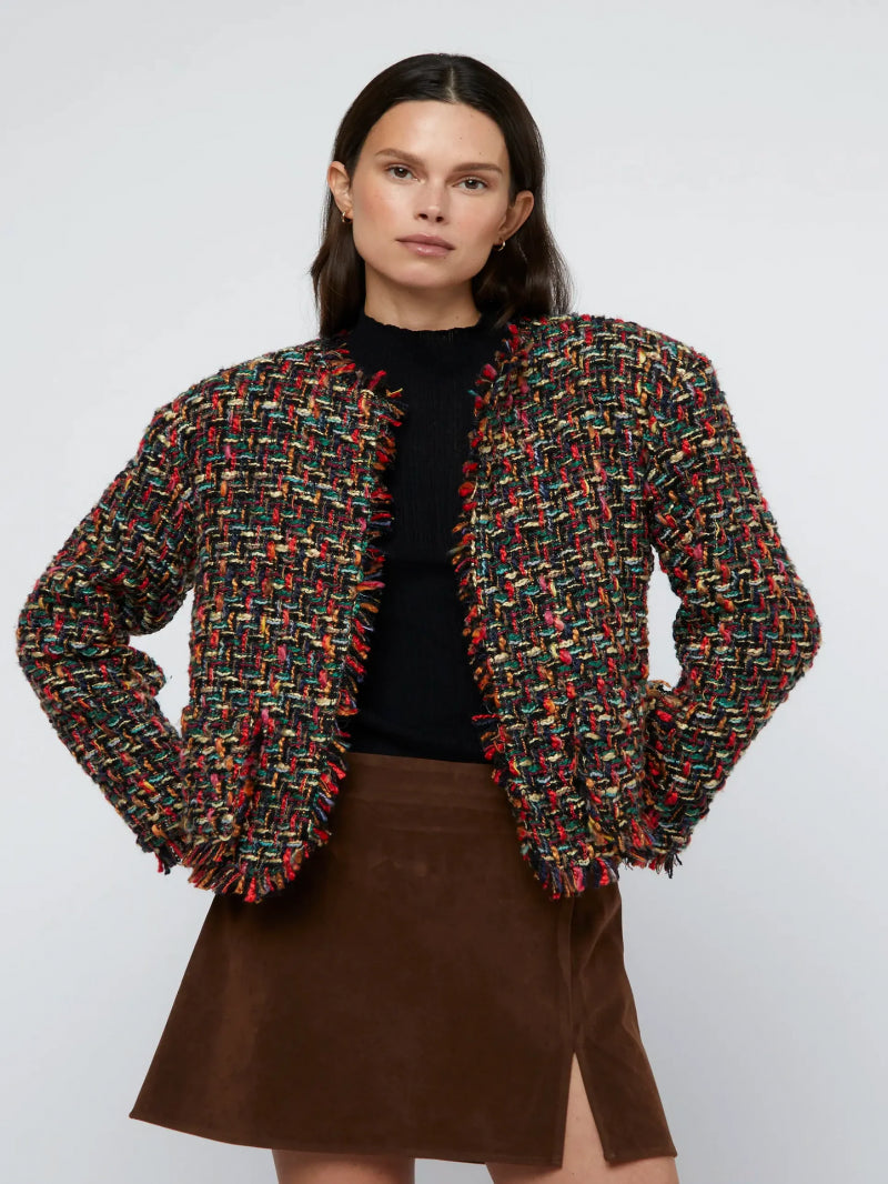 CHAQUETA TWEED MULTICOLOR