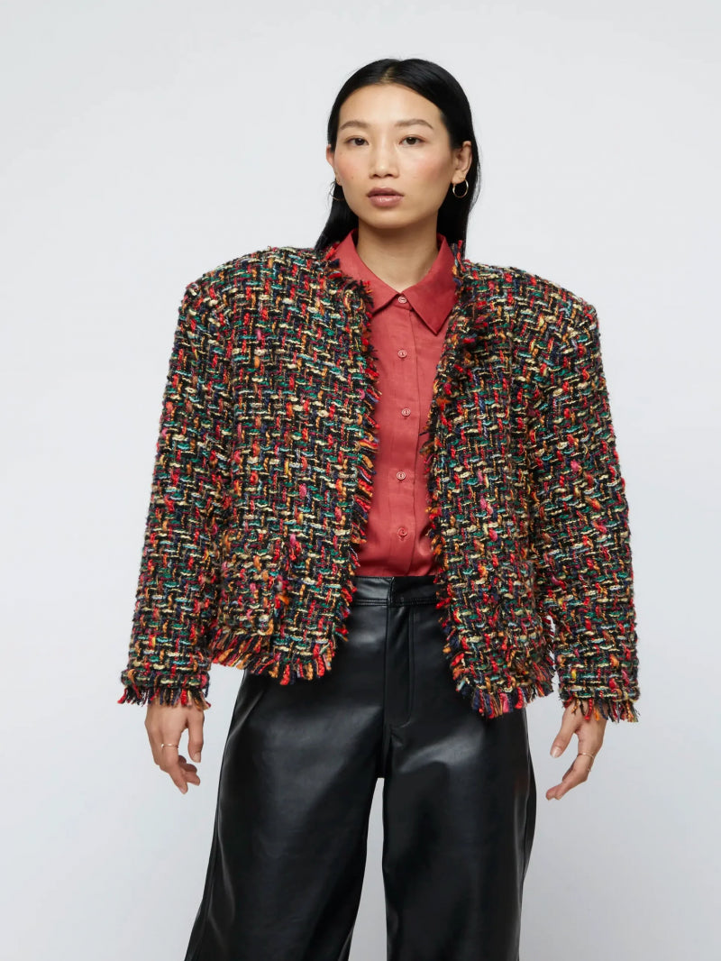 CHAQUETA TWEED MULTICOLOR