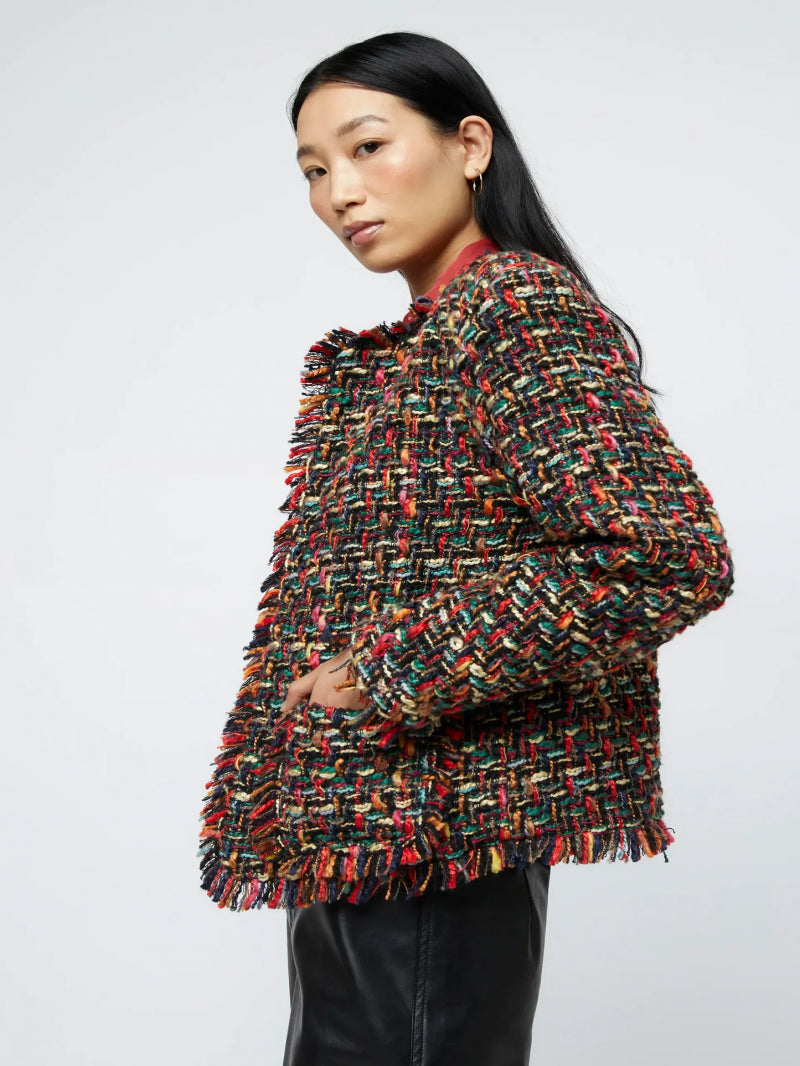 CHAQUETA TWEED MULTICOLOR