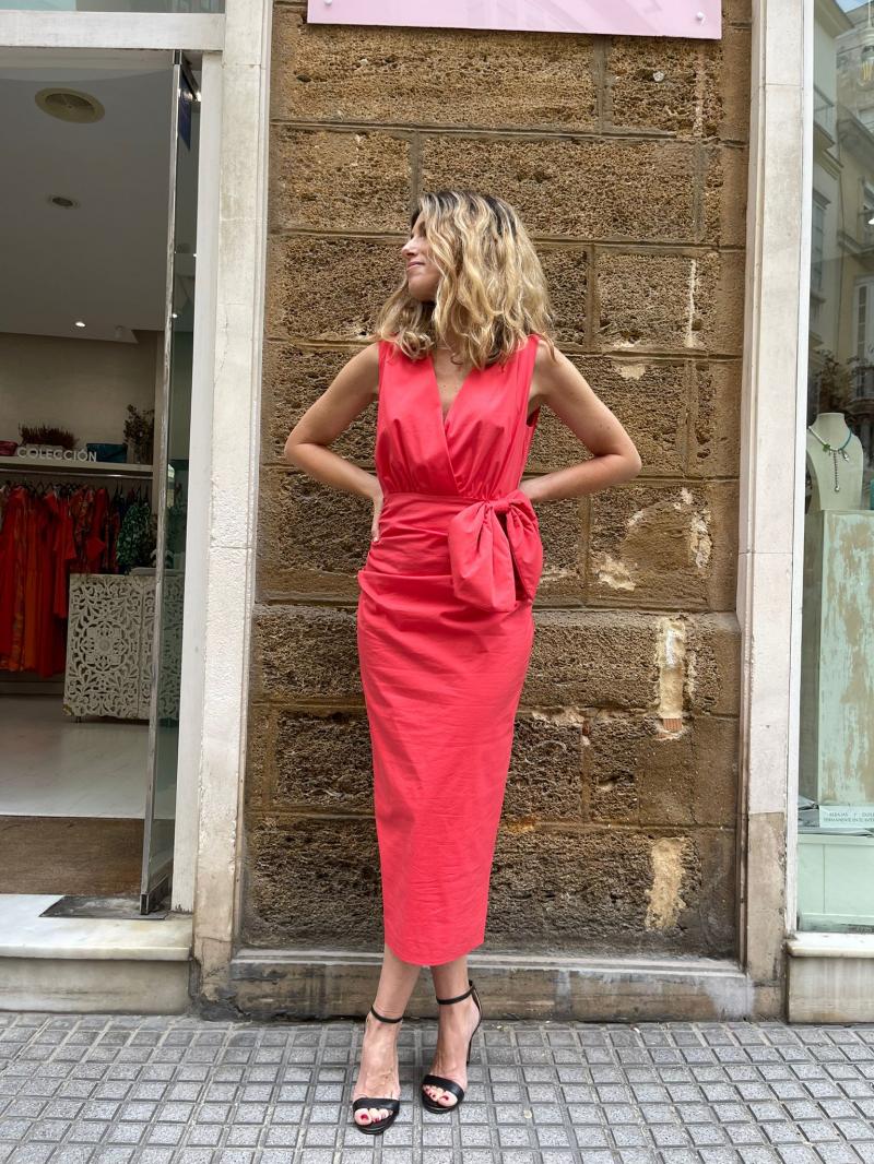 VESTIDO FIGUERA CORAL